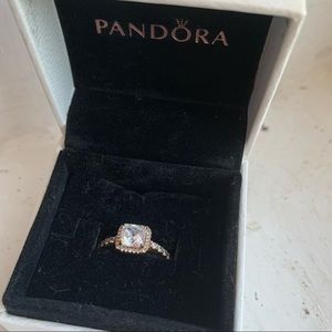 PANDORA ROSE GOLD HALO RING ✨